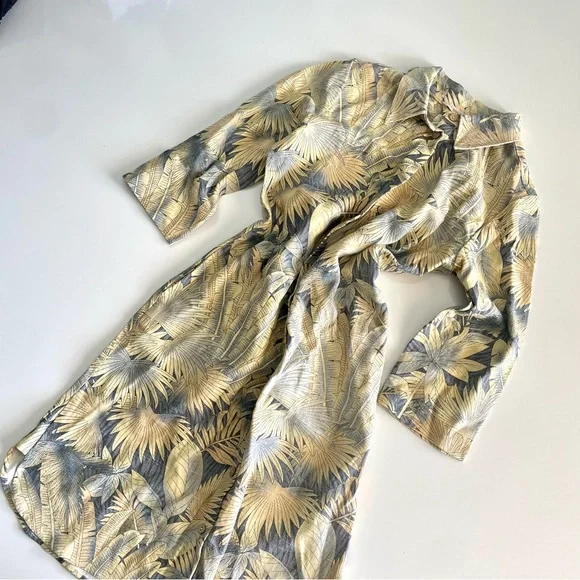 Soft Surroundings Dresses | Soft Surroundings Linen Hawaiian Dress, Xs | Color: Blue/Yellow | Size: Xs | Thread_Isle's Closet